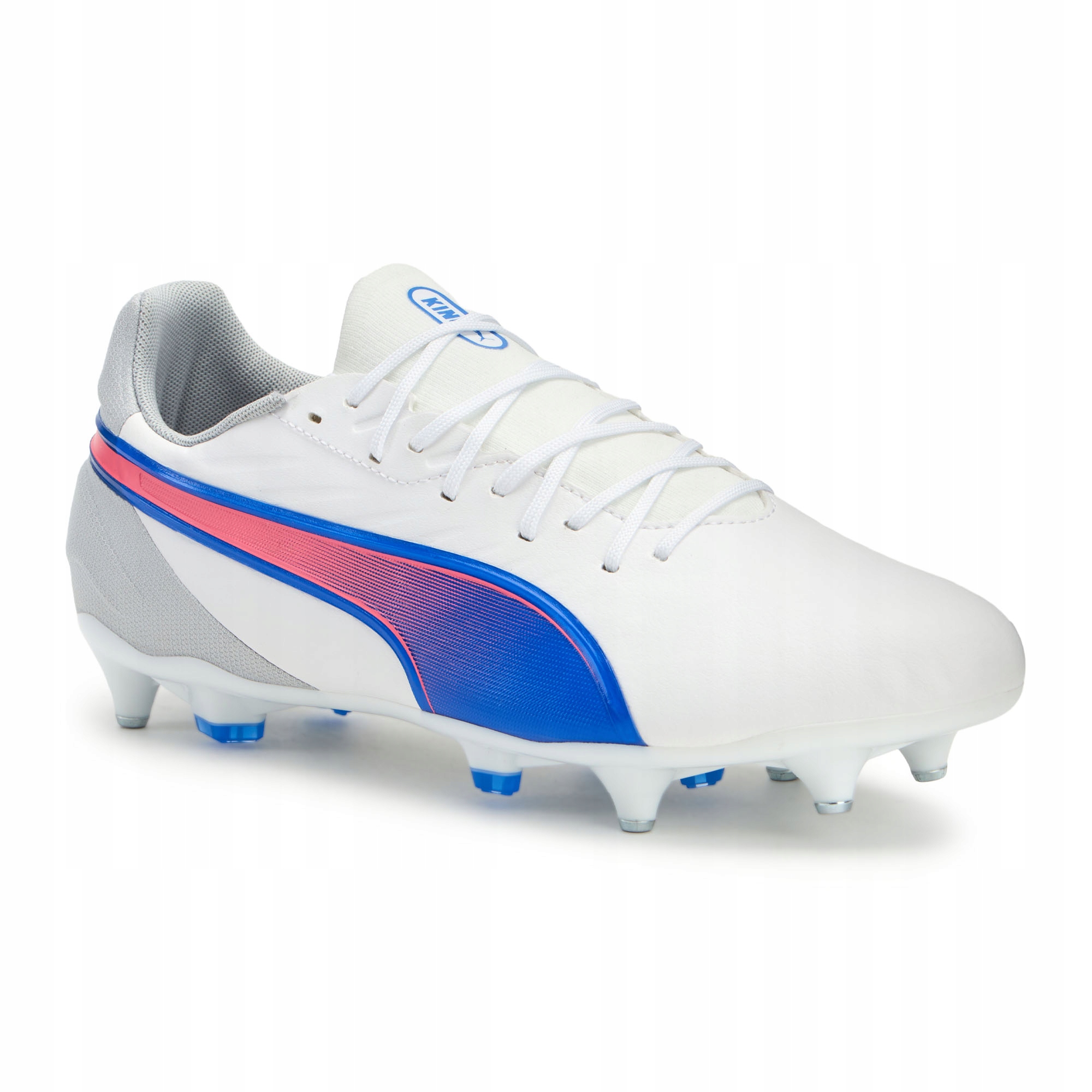 Buty piłkarskie męskie Puma King Match MxSG białe 43 Eu