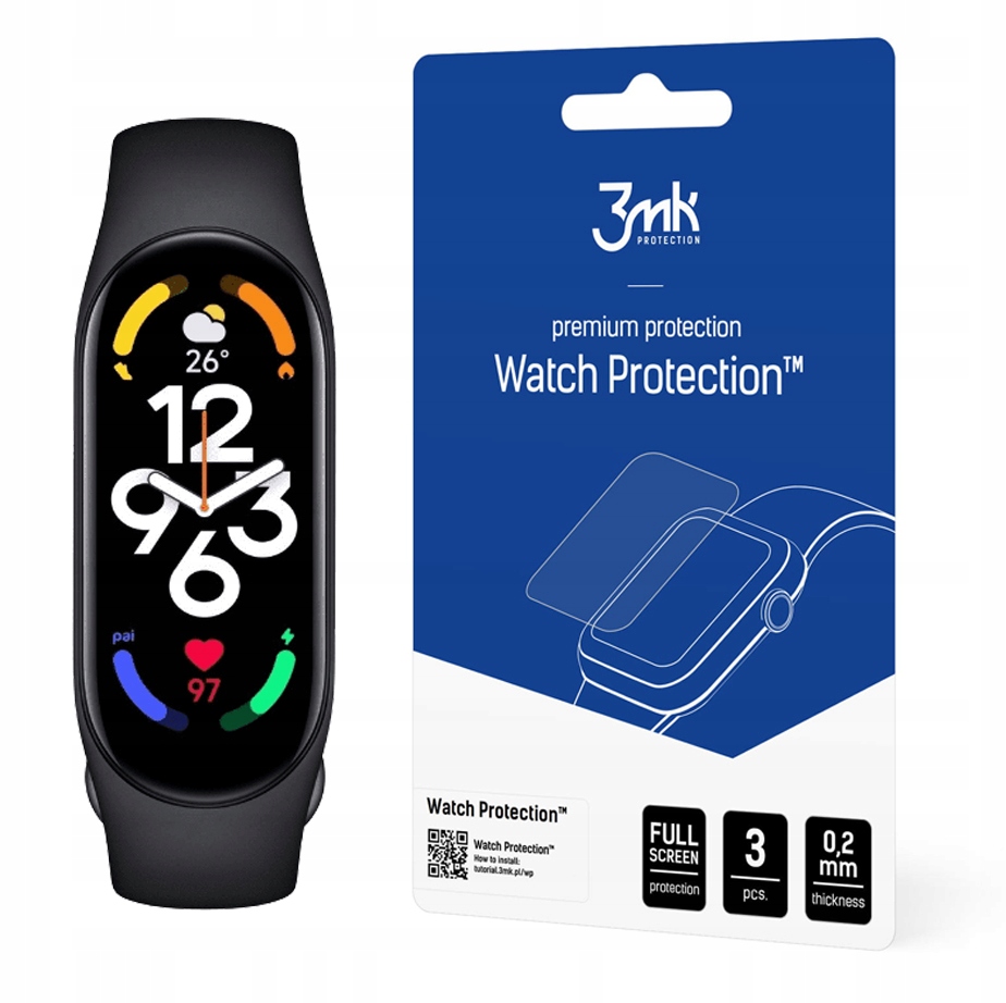 

3MK Folia Fullscreen Arc do Xiaomi Mi Band 7 Watch