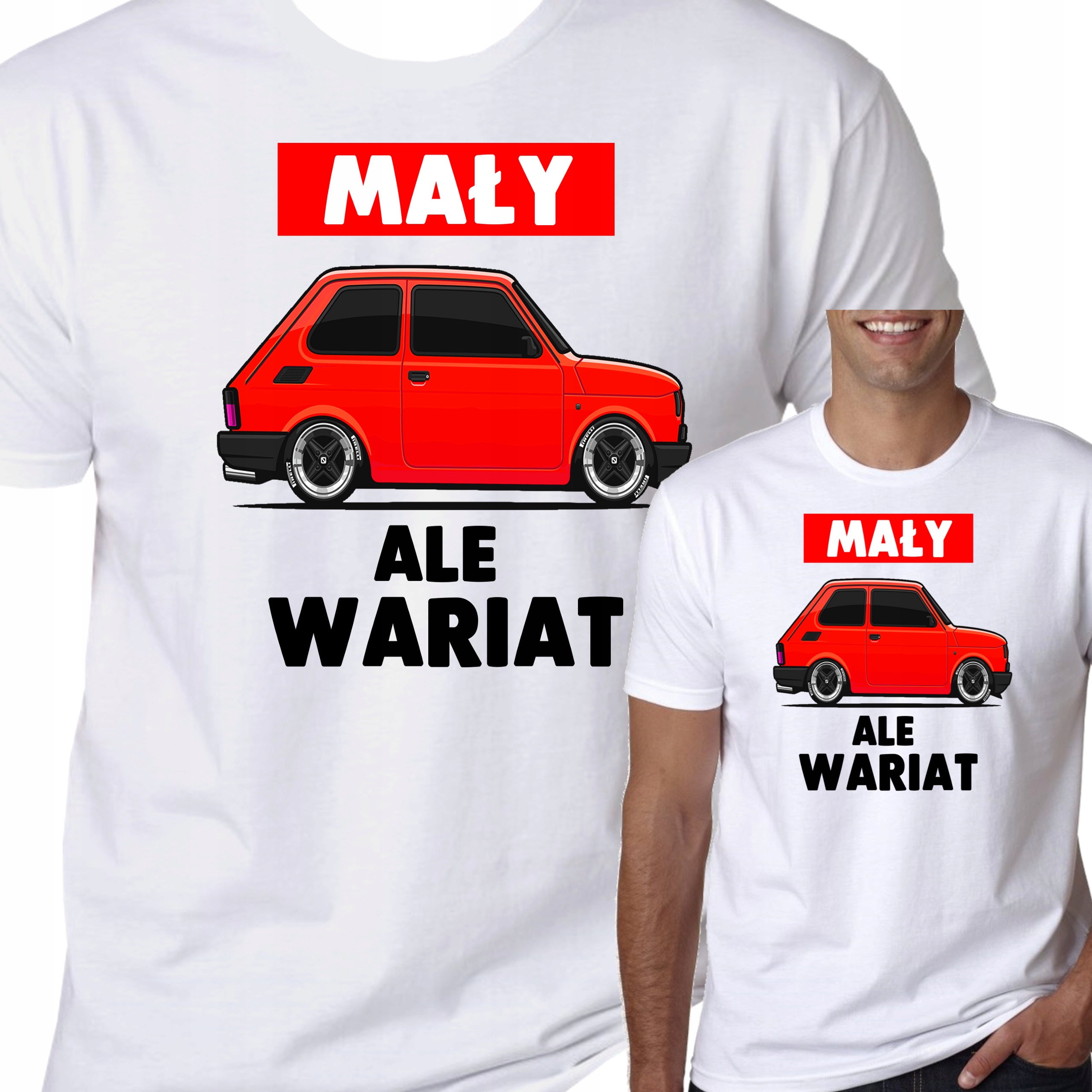 

T-Shirt Koszulka Fiat Maluch 126P Prezent L 0976