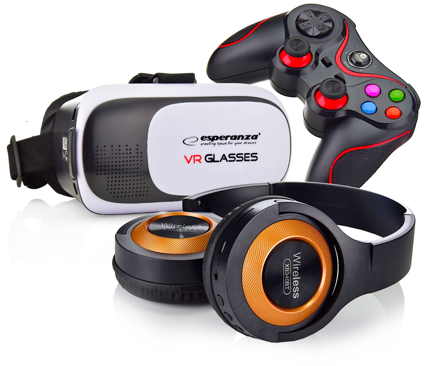 ŚWIĄTECZNY ZESTAW 3W1 GOGLI VIRTUAL BOX 360 3D