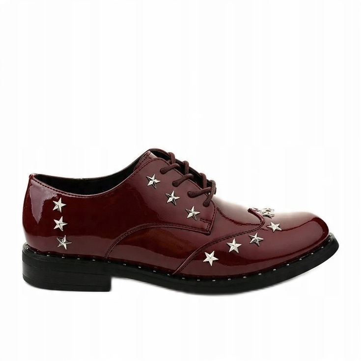 

Czerwone Skóra ekologiczna Buty Półbuty r.41