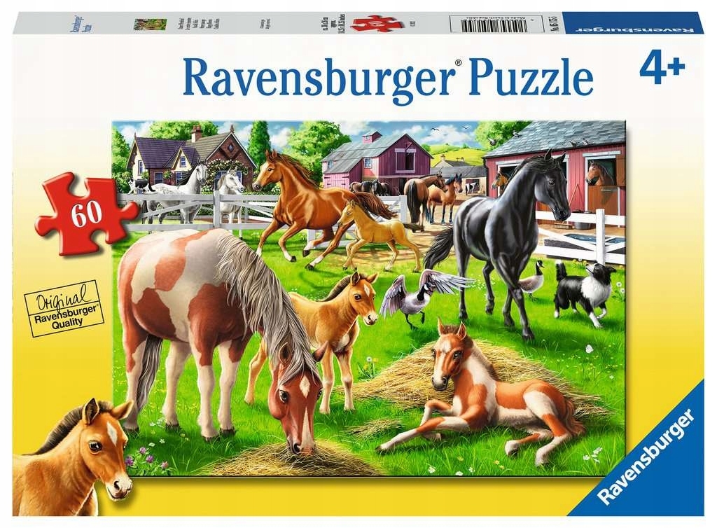 

Ravensburger, Puzzle 60: Szczęśliwe konie (05175)