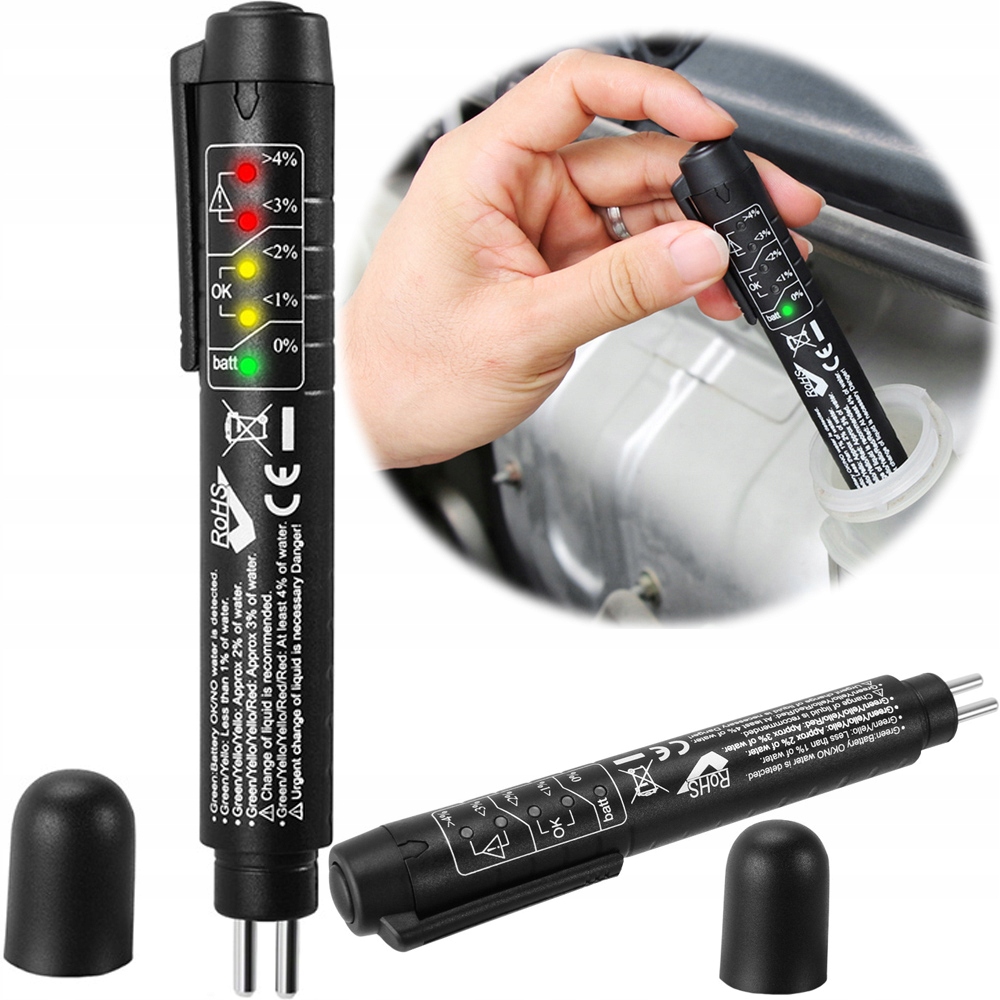 Tester Płynu Hamulcowego Miernik Jakości Led Dot 3 4 5 Akc