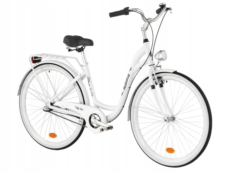 Rower miejski Indiana Moena 28 cali damski biały