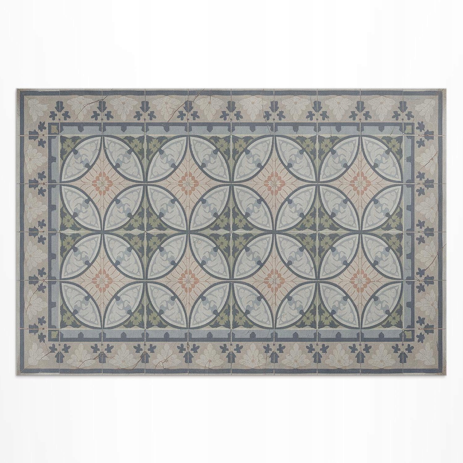 Terasový Pvc koberec Rozmer: 150 x 100 cm Mozaika z vintage keramických dlaždíc
