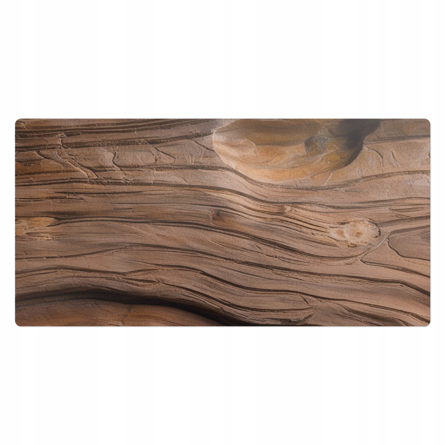 Herní podložka se vzorem na desku Sloje dřeva v přírodním stylu 100 x 50 cm