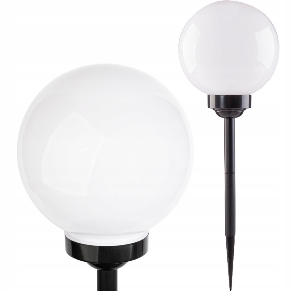 Lampa ogrodowa LED SOLARNA KULA Wbijana 25cm