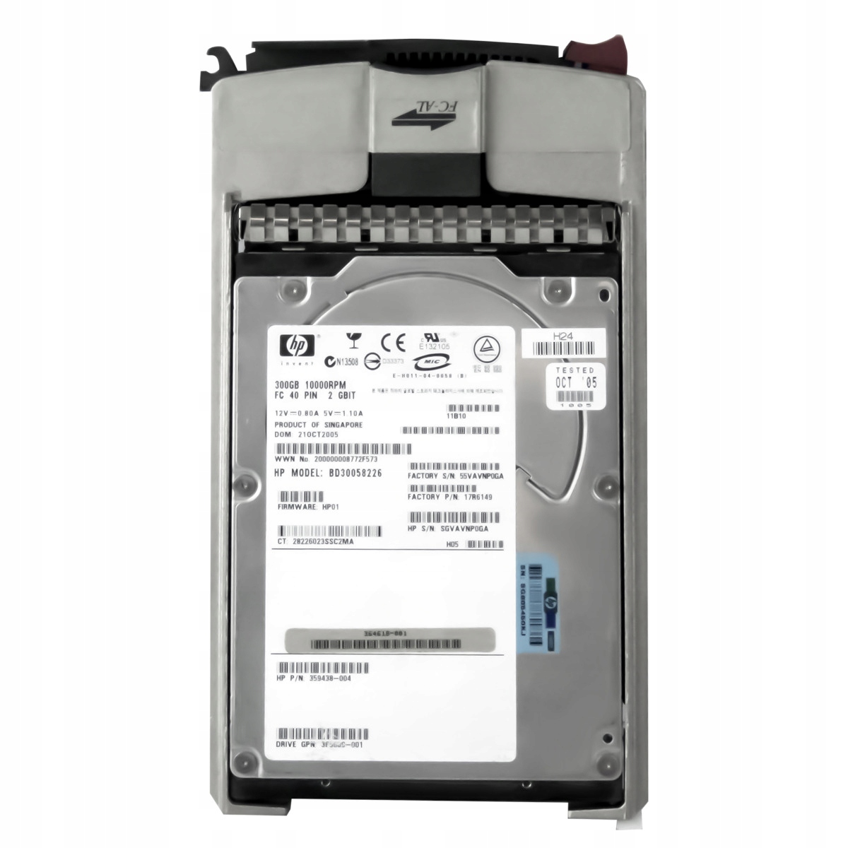 Hp 359438-004 300 Gb 10K 8MB Fc 3.5'' BD30058226