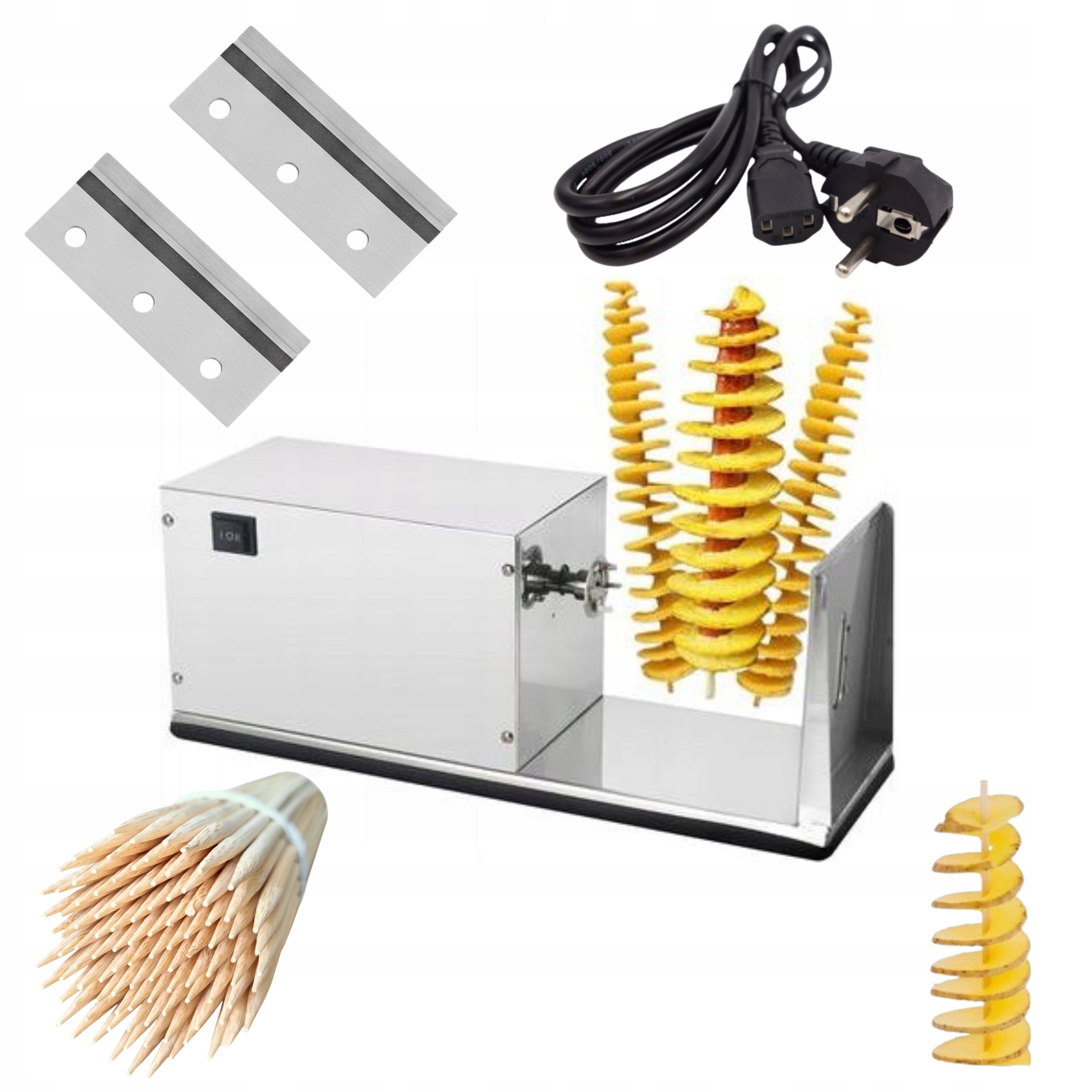 Maszyna do zakręconych ziemniaków Maszynka Profesjonalna Automatyczna 60W