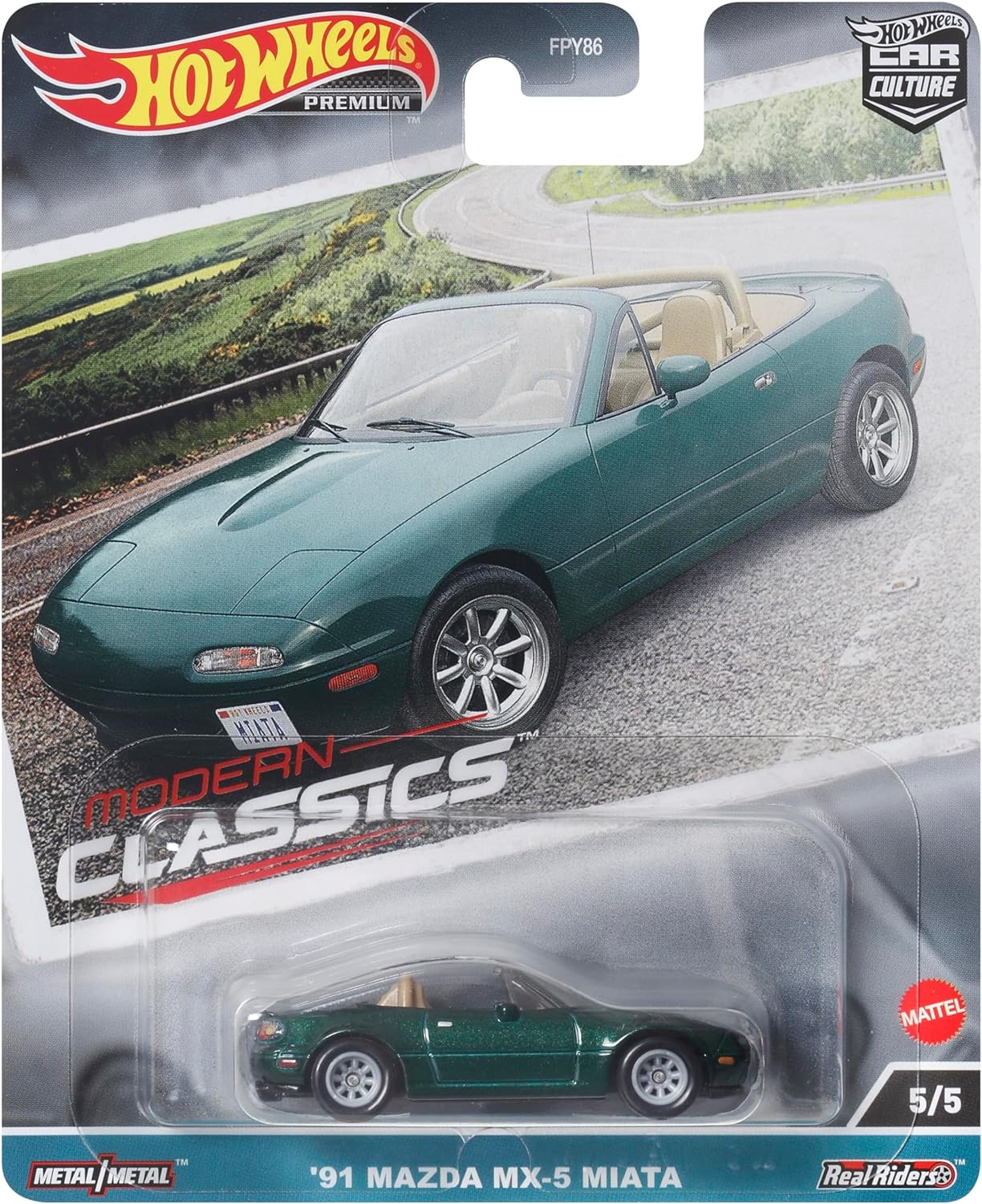Hot Wheels 91 Mazda MX-5 Miata Modern Classic 4 Premium 5/5 1:64 Nowy