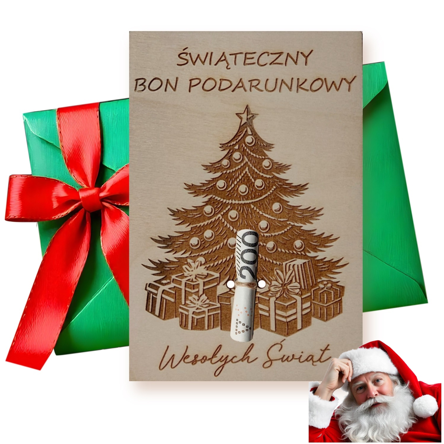 Vánoční Přání Dárkový Poukaz Dárek Pod Stromeček Gravírování Přání