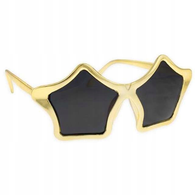 OKULARY party GWIAZDKI gwiazdy PANIEŃSKI złote