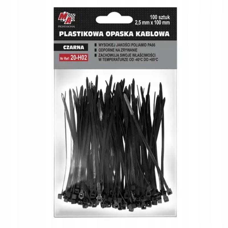 

Moje Auto Opaska plastikowa 100mm x 2.5mm 100szt