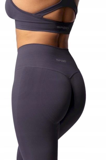 Spaio Damskie legginsy sportowe Fitness Flex Innergy 2.0 ciemnofioletowe L