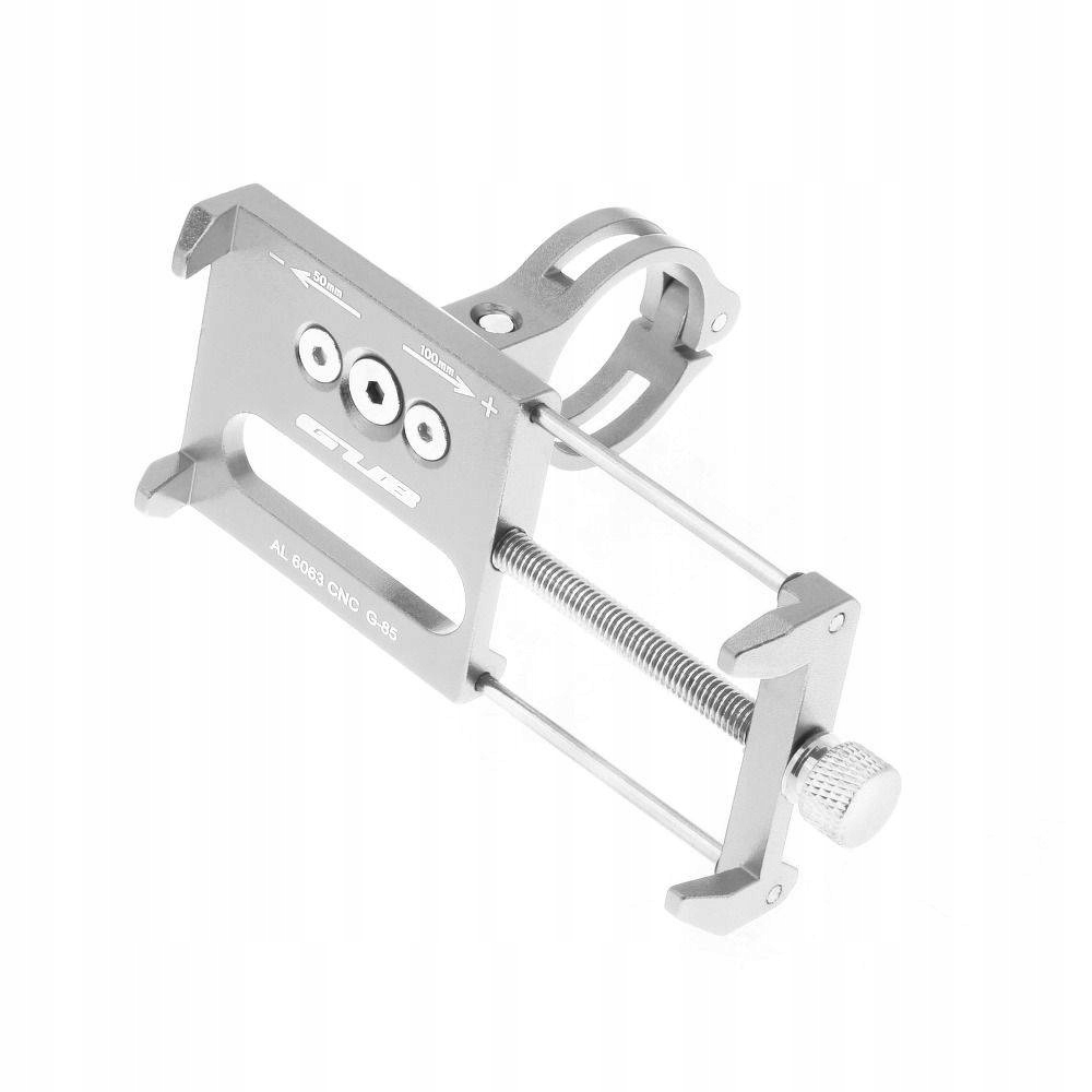 Uchwyt rowerowy na kierownice Gub G85 Aluminium srebrny