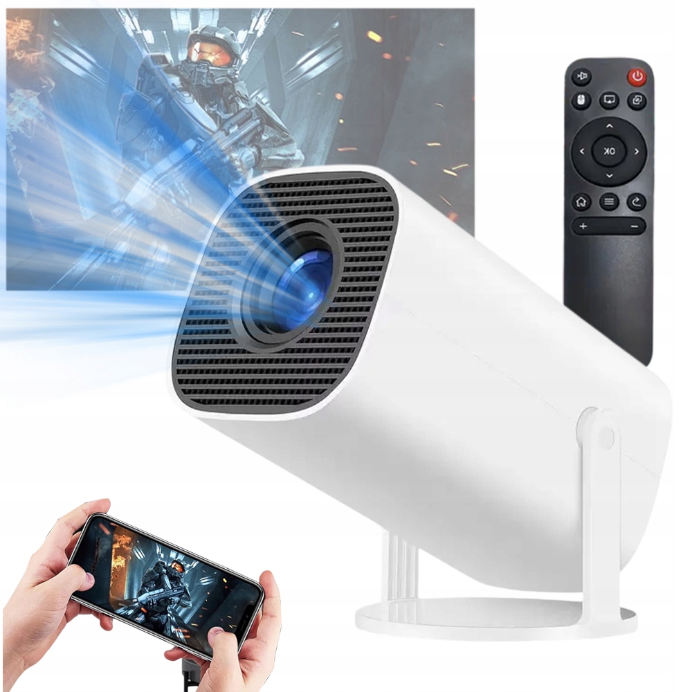 Mini Projektor 720P S Androidem 12 A Wi-fi 5G, Nastavení Úhlu 180°
