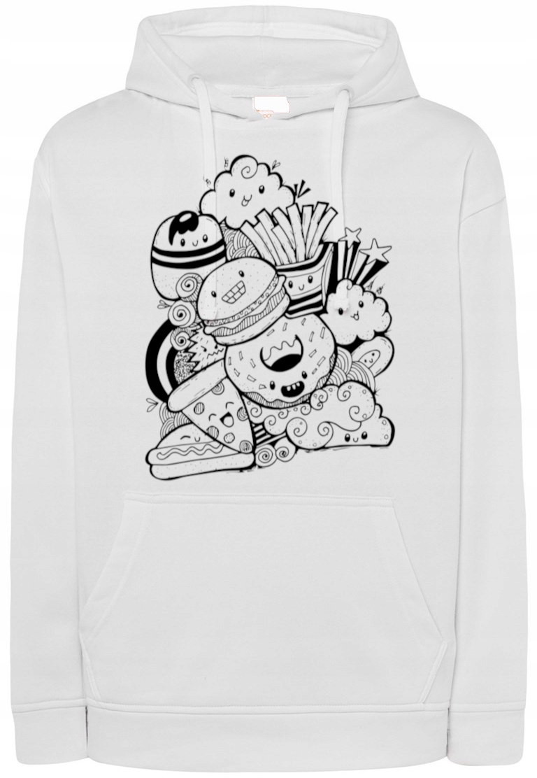 Pánská mikina s potiskem Jídlo Fast Food vel. L