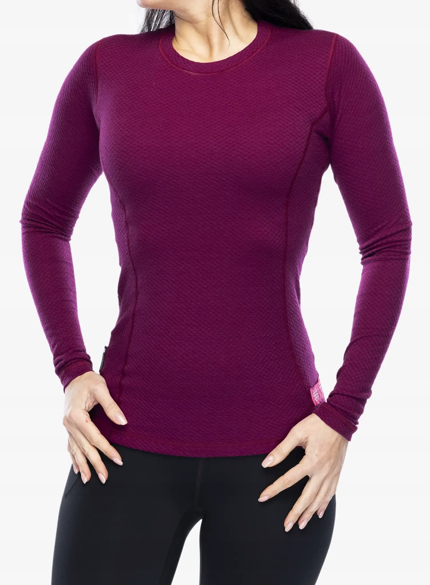 Dámská termoaktivní Mikina Sensor Merino Df Tee L/s fialová velikost S