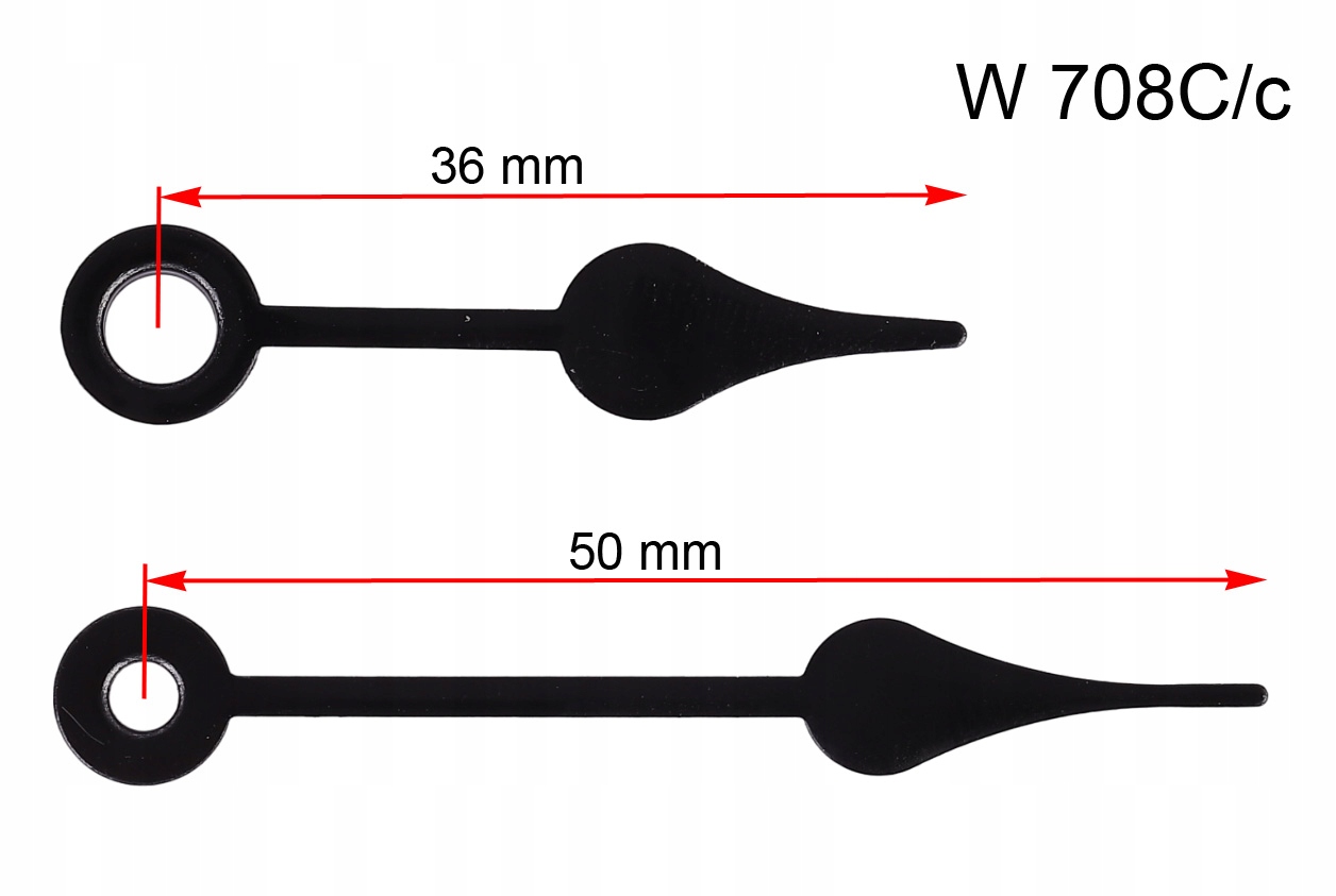 WSKAZÓWKI DO ZEGARA MECHANIZM KWARCOWY W708C/c Kod producenta W708C/c