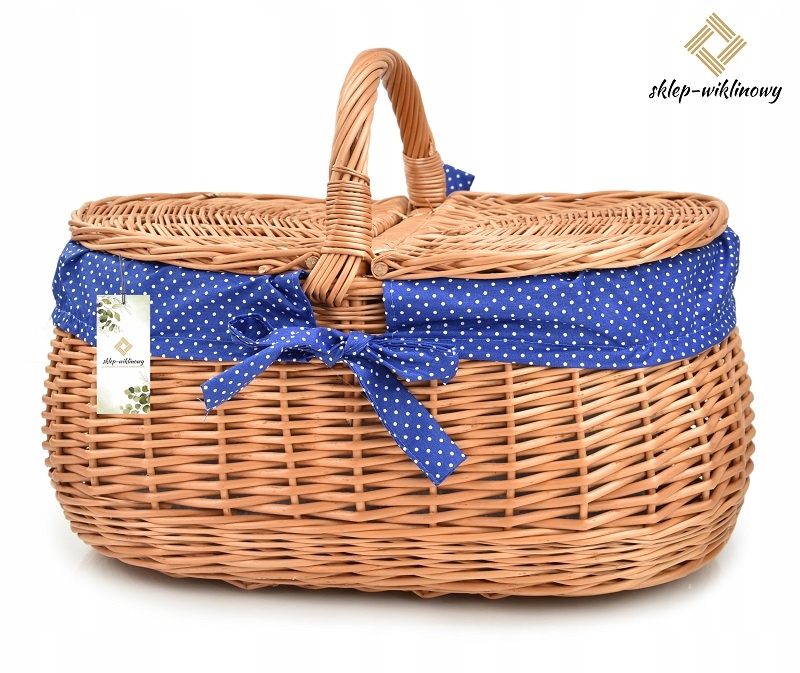 Košík na piknik Nákupní košík Polský Piknikový koš Dárkový koš XL
