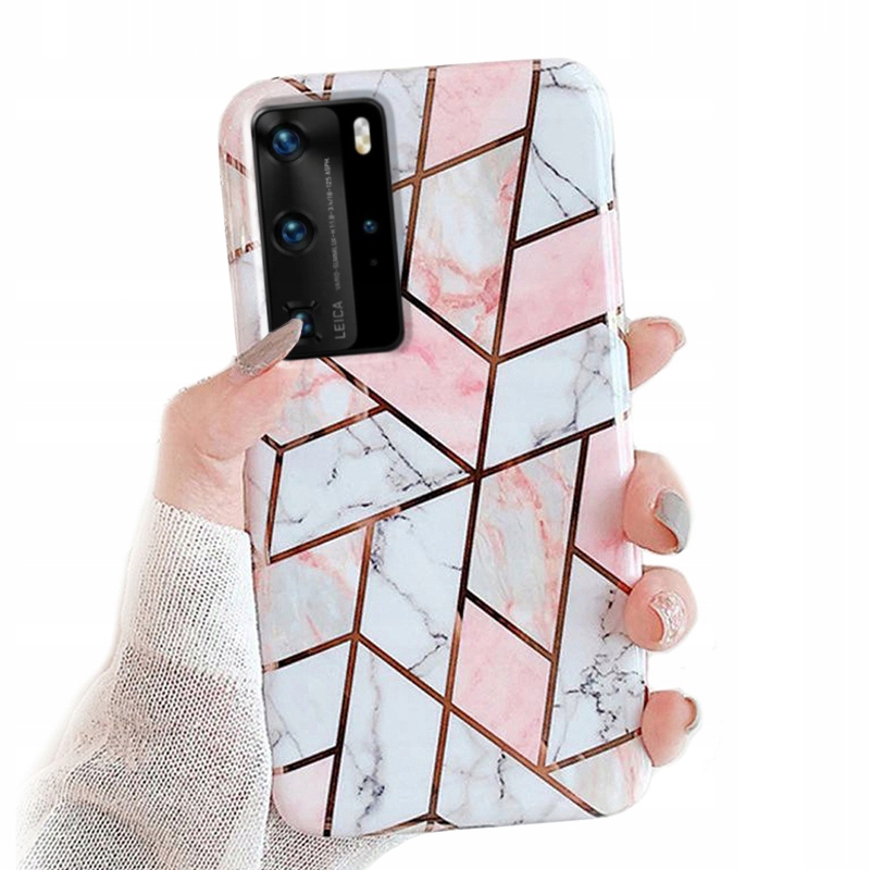 

Etui Marmur Gold do Huawei P40