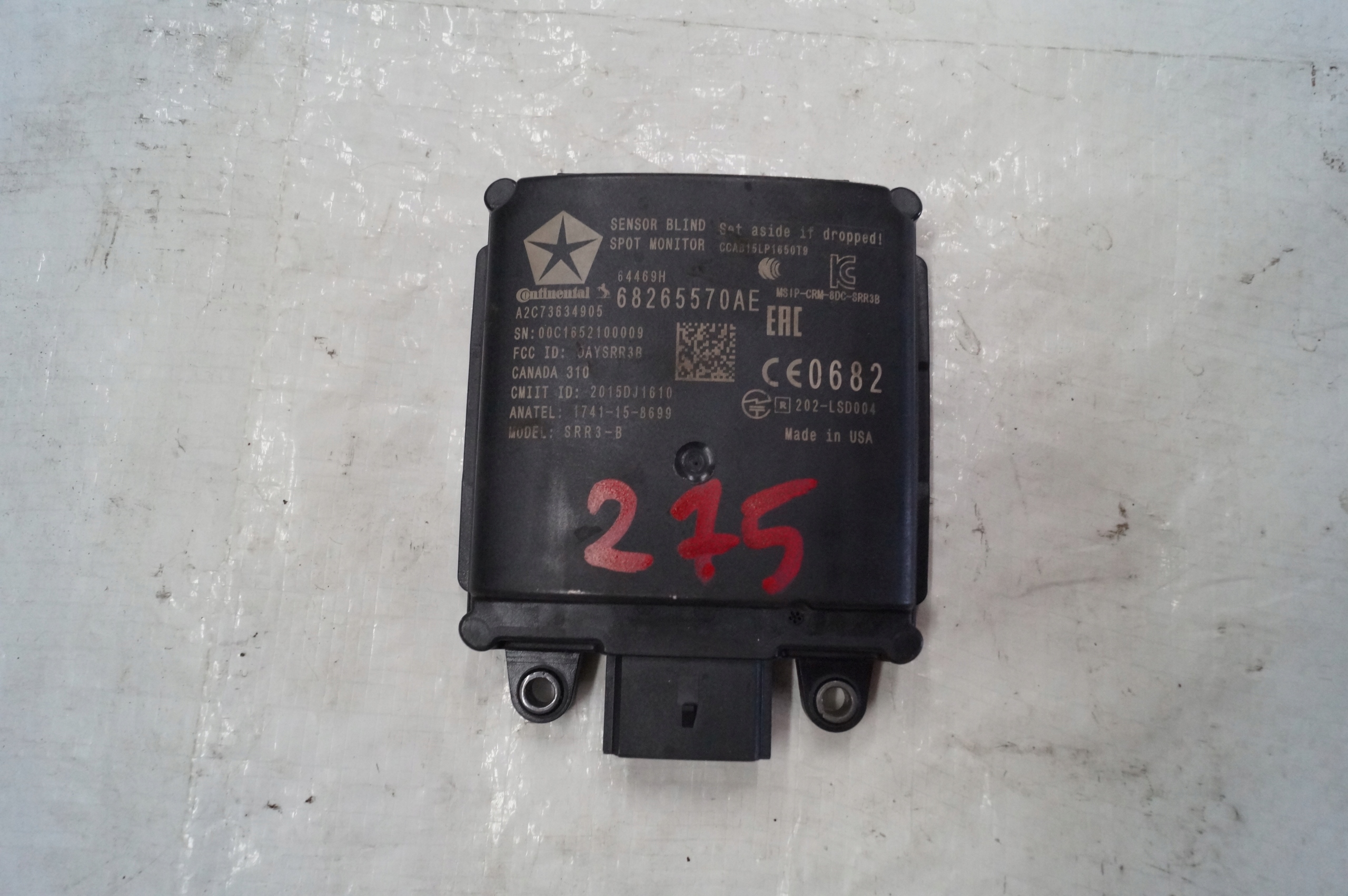 RADAR MODUŁ SENSOR JEEP GRAND CHEROKEE 68265570AE RADAR MODUŁ SENSOR