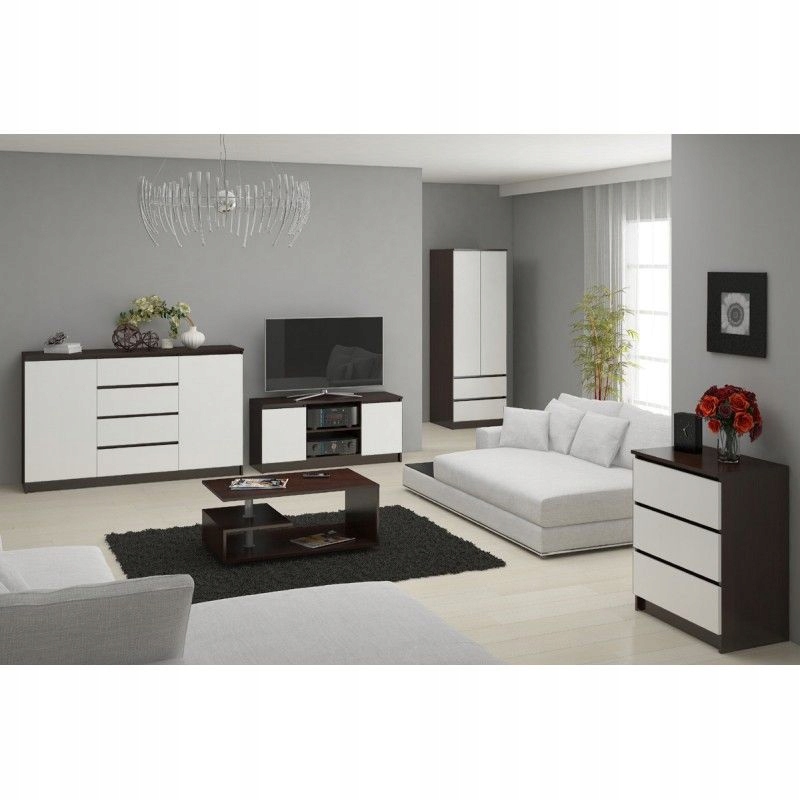 DUŻA KOMODA 60x40x77cm NOWOCZESNE MEBLE KOLORY komoda szafka szuflady Montaż meble do samodzielnego montażu