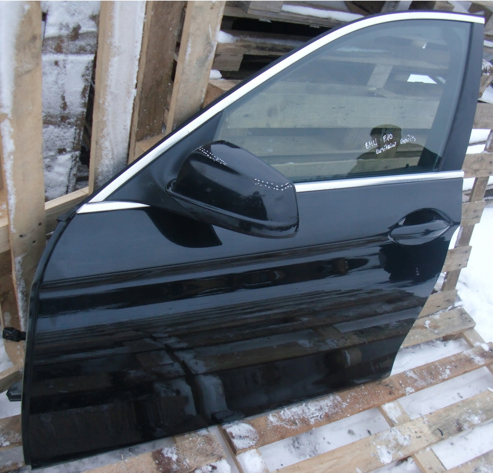 BMW 5 F10 door front front left black,