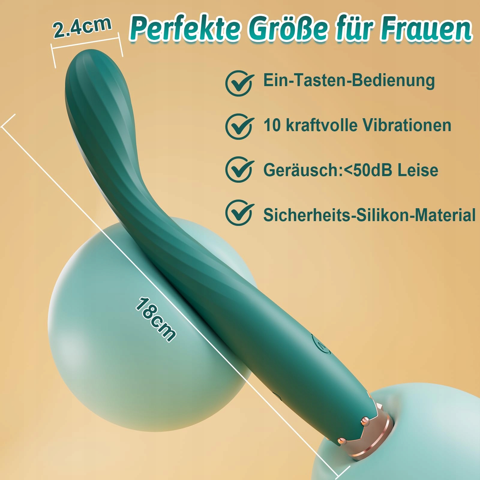 DILDO VIBRATOR G Punkt Wibrator Dla Kobiet Klitoris Stymulator 10 Trybów — miniatura 4