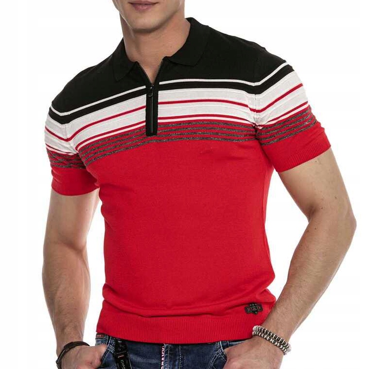 Pánská Polokošile Cipo Baxx s elastickým Bavlna z bavlny