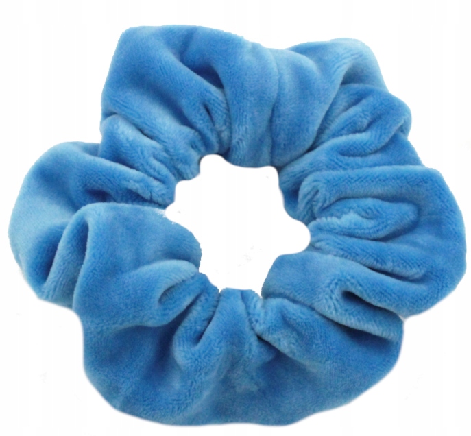 

Gumka Do Włosów Scrunchie Welurowa Niebieska