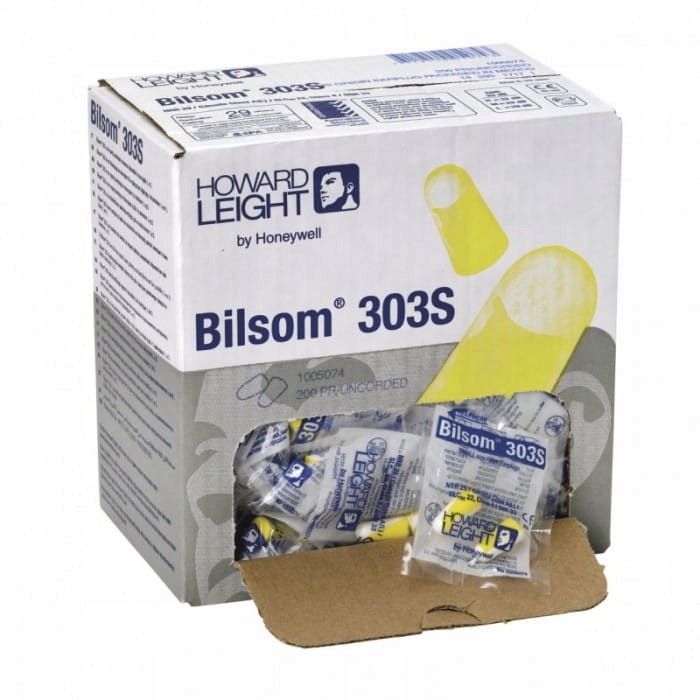 Zatyczki Stopery Przeciwhałasowe Bilsom 303S 200 par w kartoniku