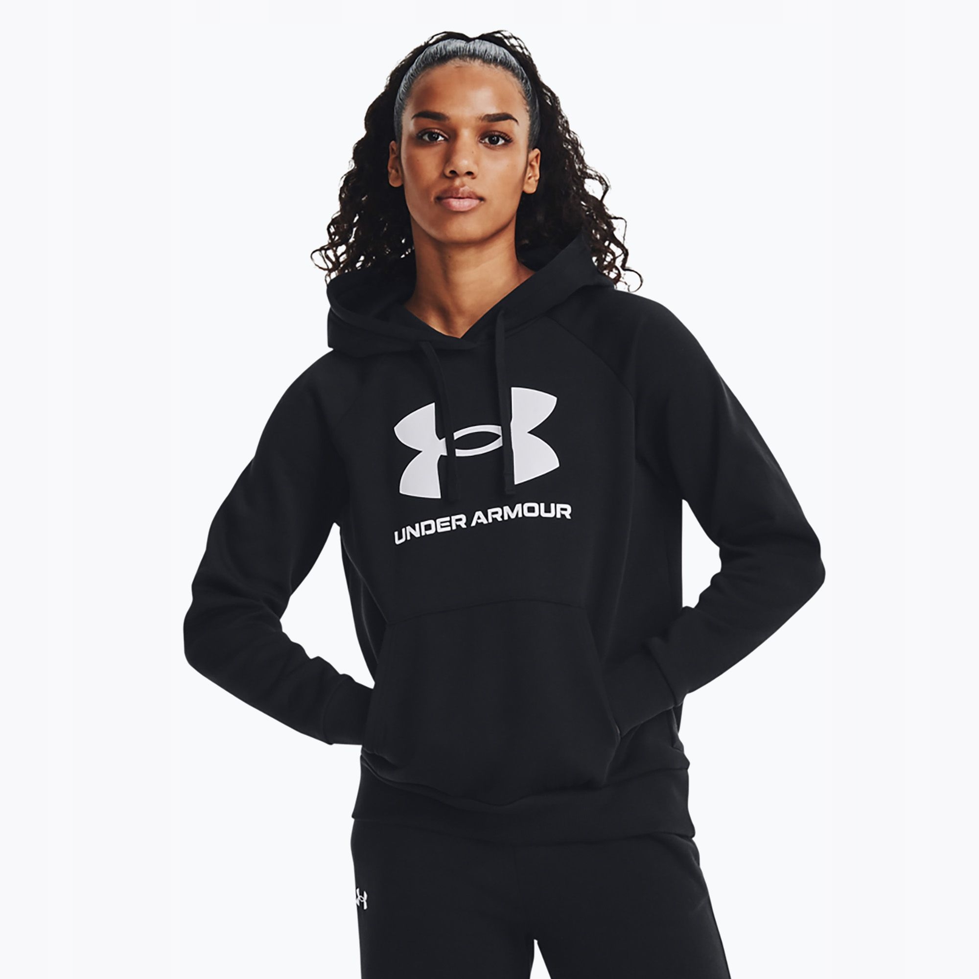 Mikina S Kapucí Sportovní Under Armour Rival Fleece Big Logo Hdy XL