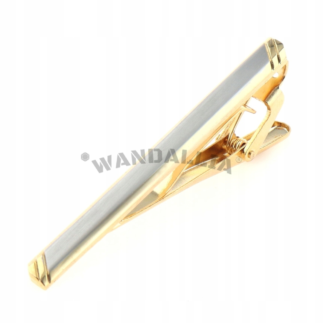WANDALLIA Spinka do Krawata SP-KR-215 Klasyczna Złota dł.6cm EAN (GTIN) 5906228206833