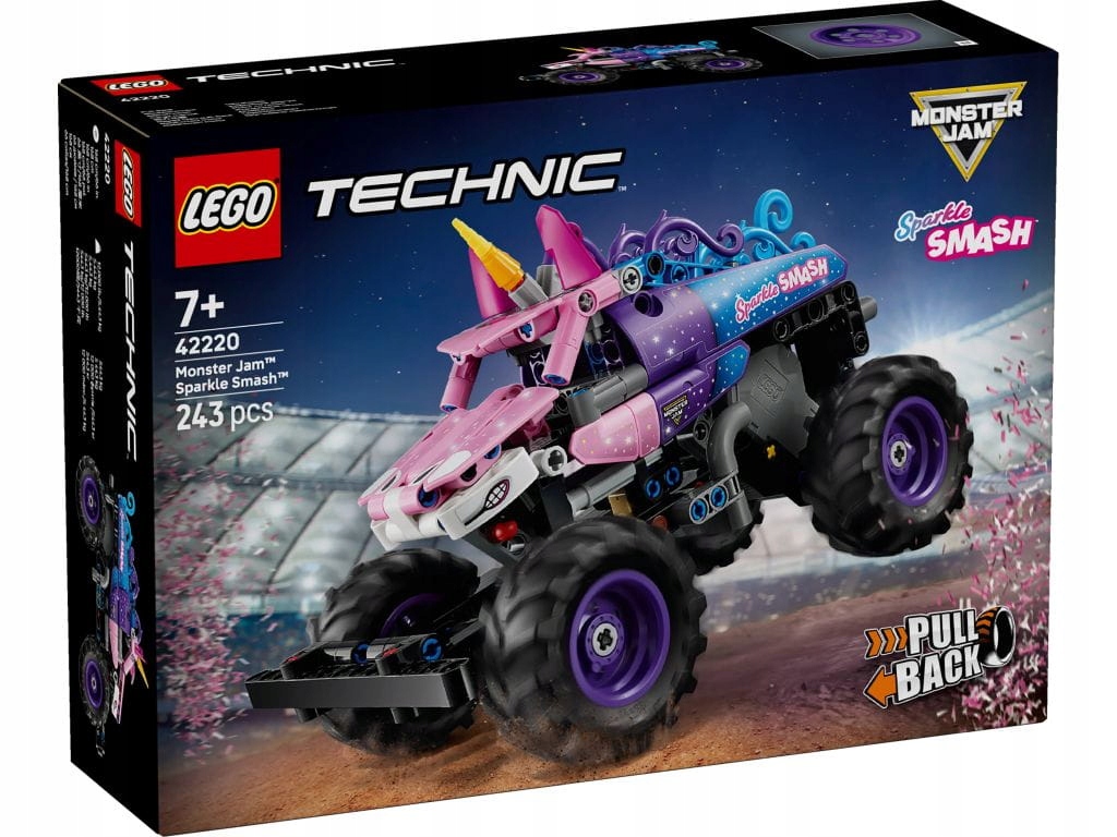 Lego 42220 Technic Monster Jam Sparkle Smash s pohonem typu pull-back