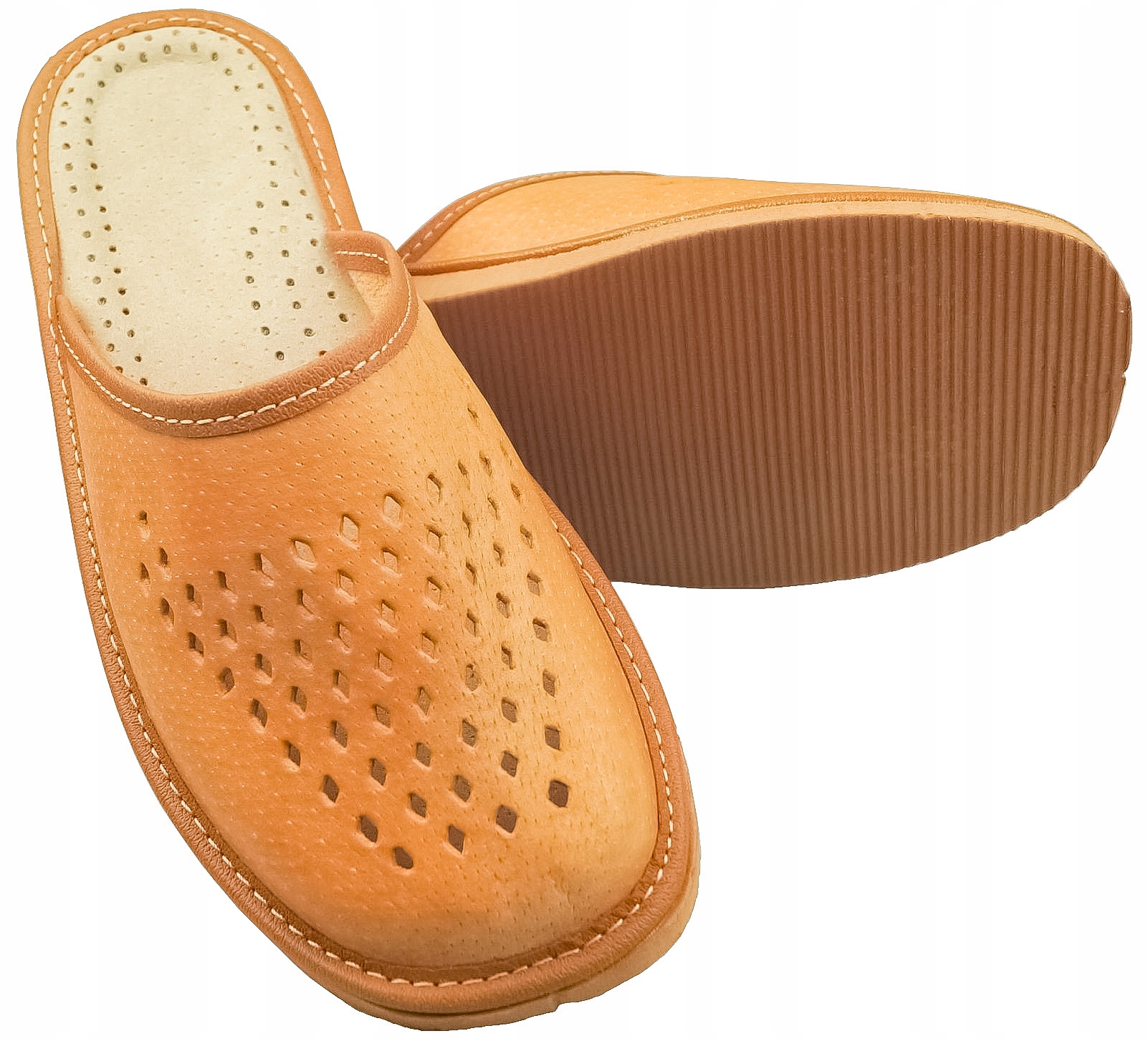 

Kapcie męskie skórzane, Pantofle wsuwki