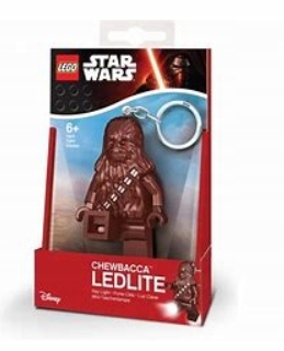 Přívěsek Na Klíče se svítilnou Lego Star Wars Chewbacca LGL-KE60 Nový Dárek Unikát