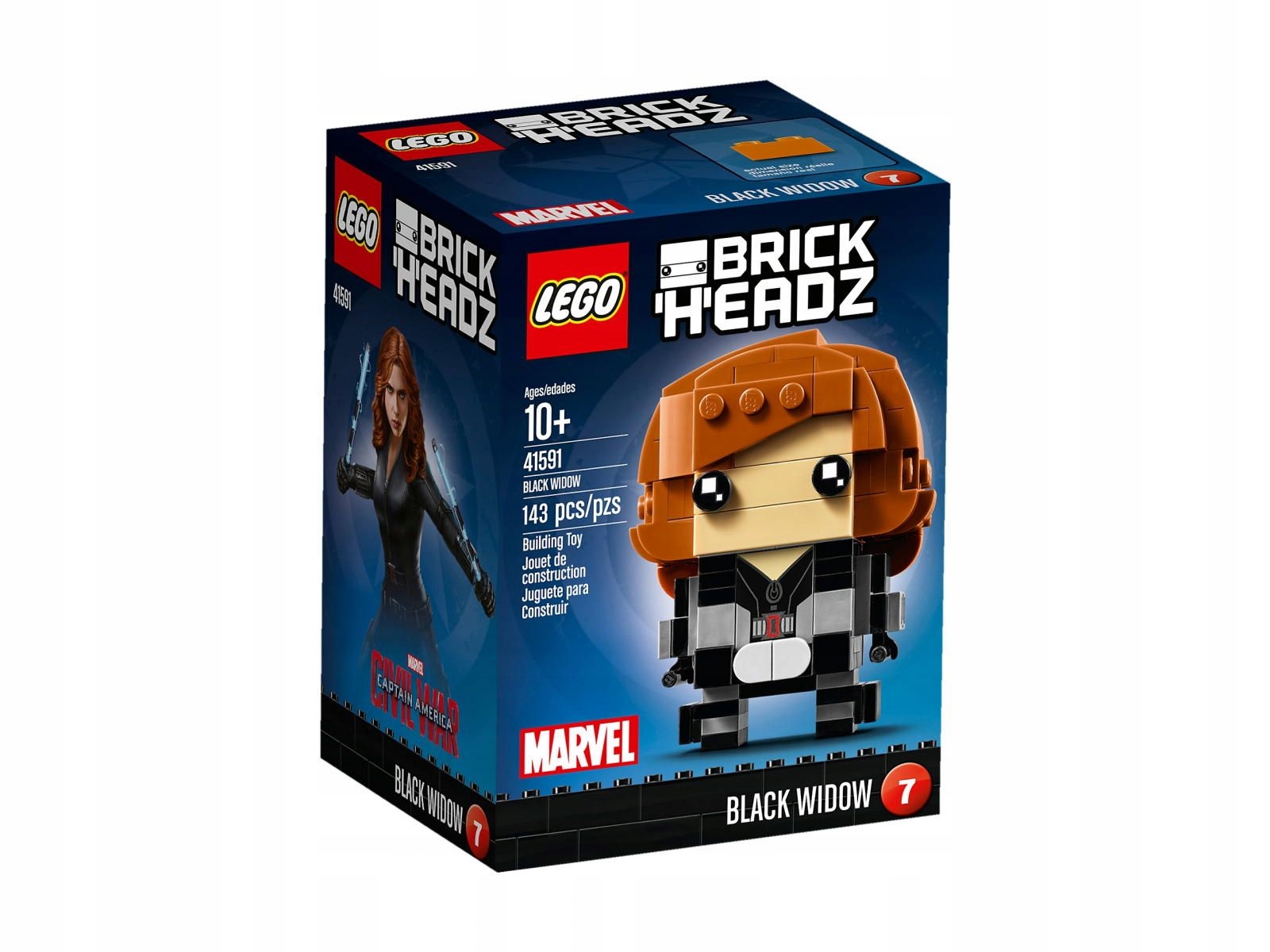 nowy Lego BrickHeadz Czarna Wdowa Marvel 41591 Misb 2017