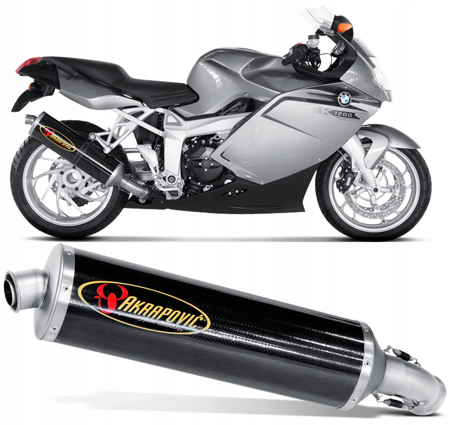 SS-B12SO1-HC - Глушитель выхлопа Akrapovic BMW K 1200 R /S 2005-2008