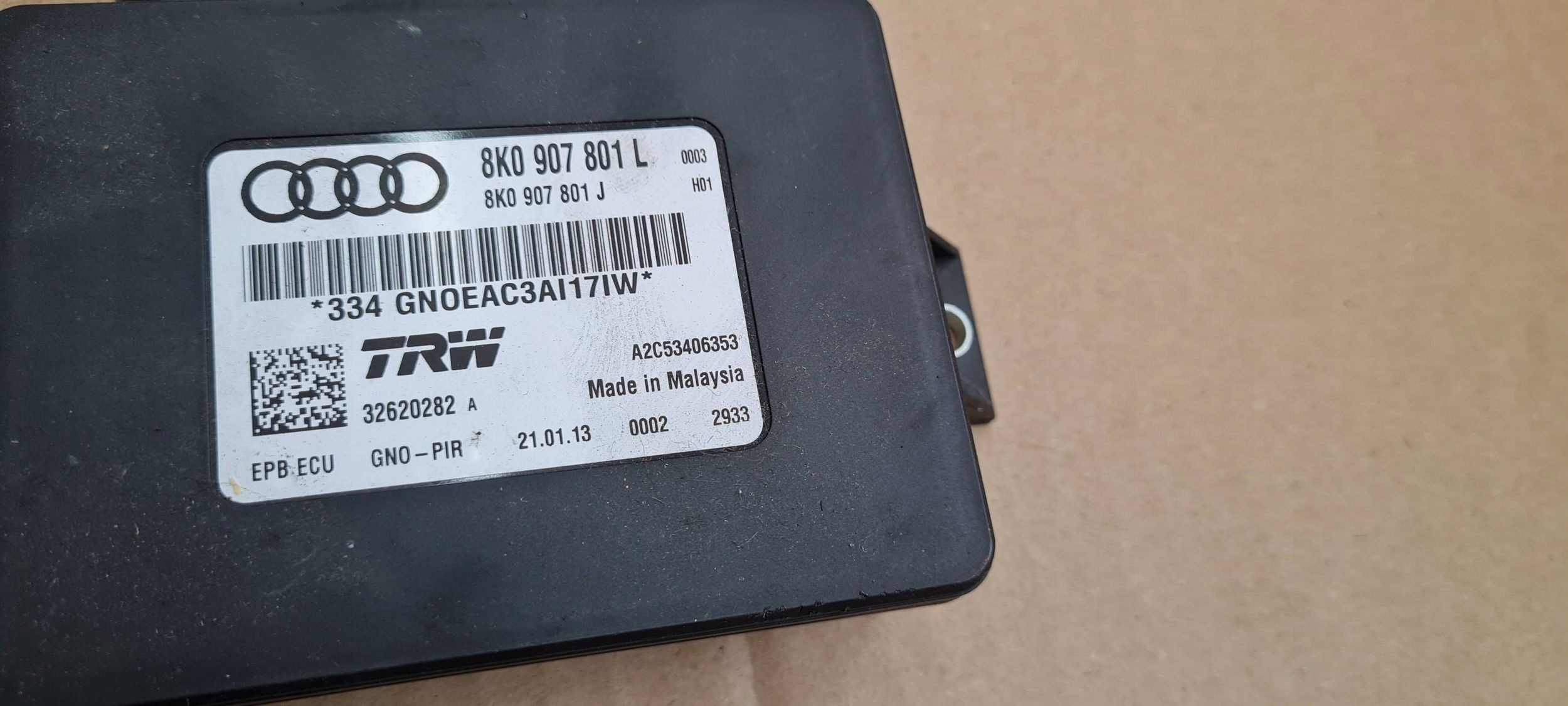 A5 8T LIFT module control unit electric brake 8K0907801L A4 B8 S4 Q5