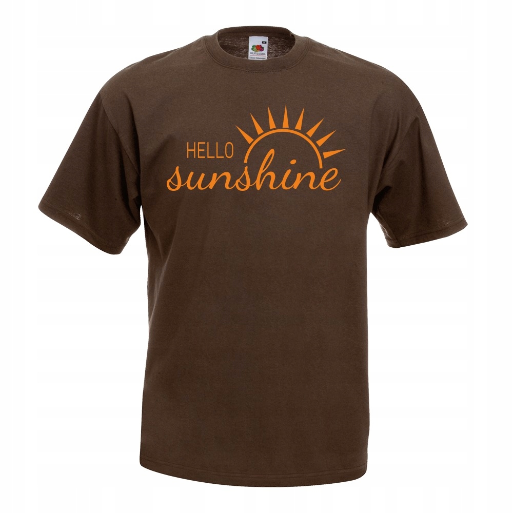 

Koszulka hello sunshine słońce XXL brązowa