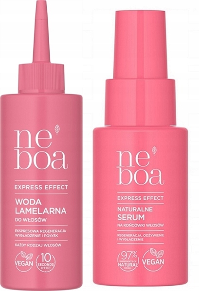 Neboa Express Effect 200 ml lamerální voda a sérum na vlasy 50 ml sada