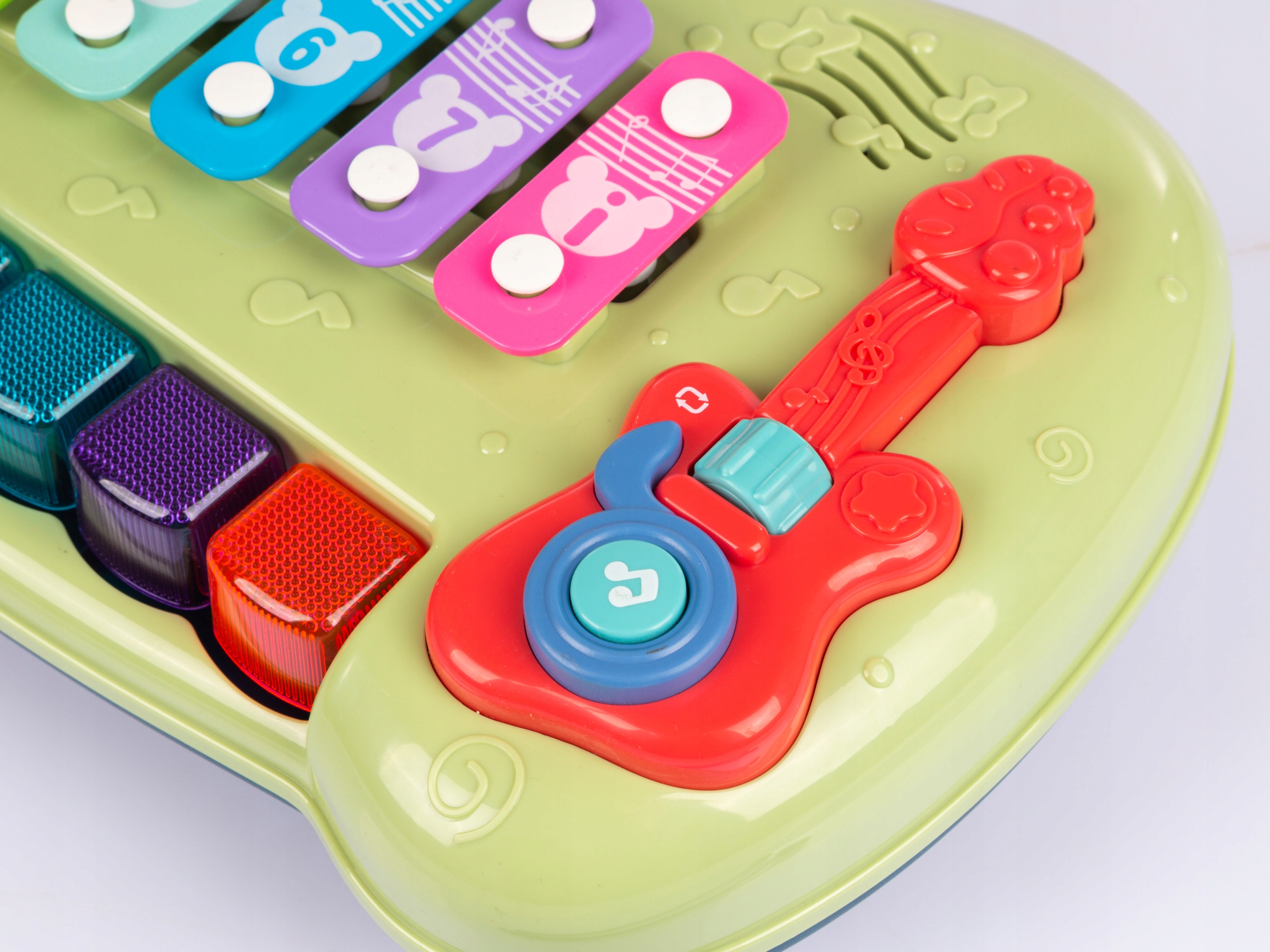 ORGANKI CYMBAŁKI EDUKACYJNE PIANINKO MUZYCZNE DLA DZIECI DŹWIĘK GITARY LED Płeć chłopcy dziewczynki