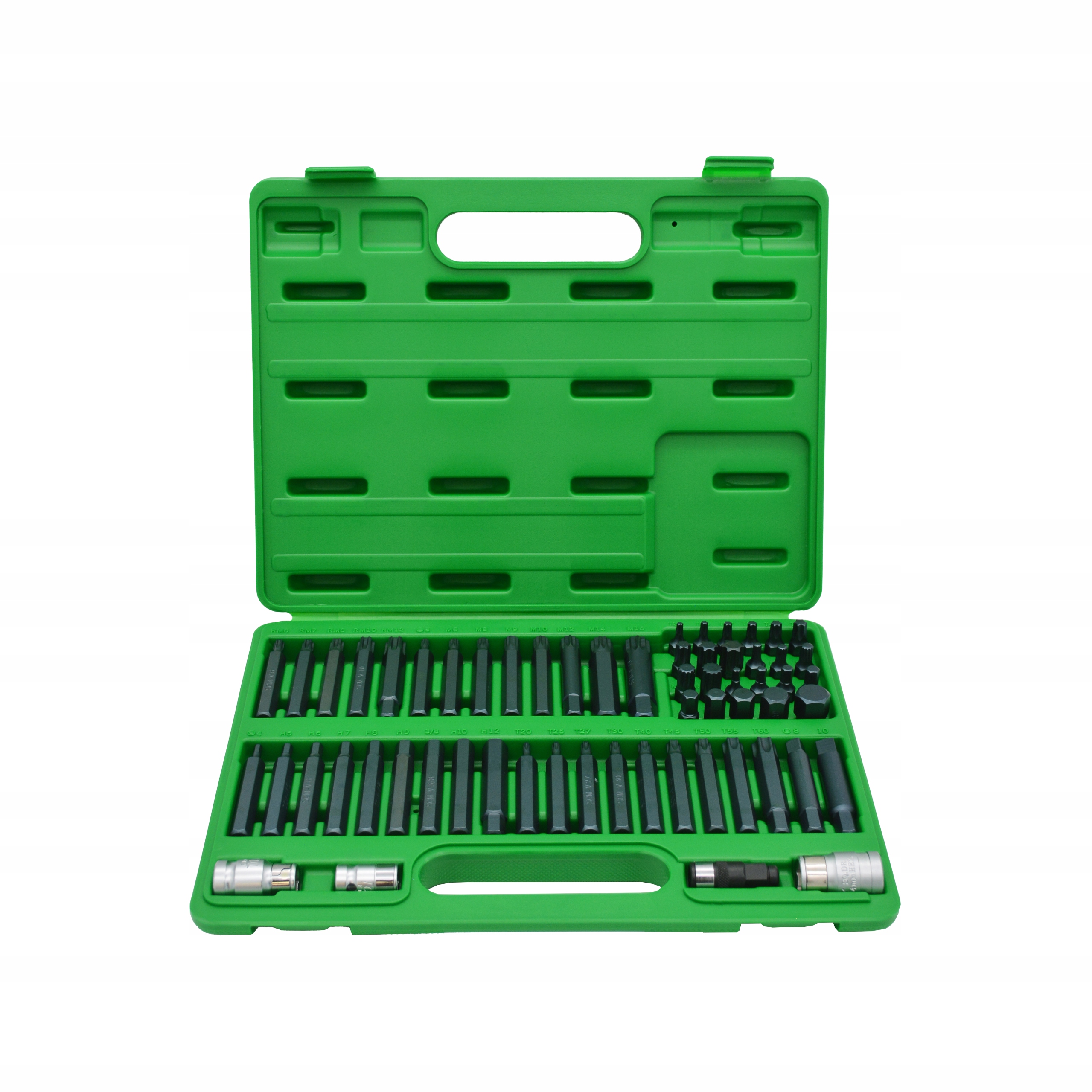 ZESTAW BITÓW KOŃCÓWEK TORX IMBUS SPLINE RIBE SQ 60 EL TOPTUL GCAI6003 Marka Toptul