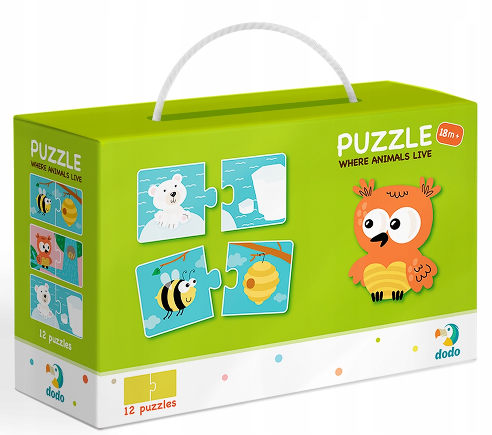 

Moje Pierwsze Puzzle Dodo Gdzie żyją Zwierzątka