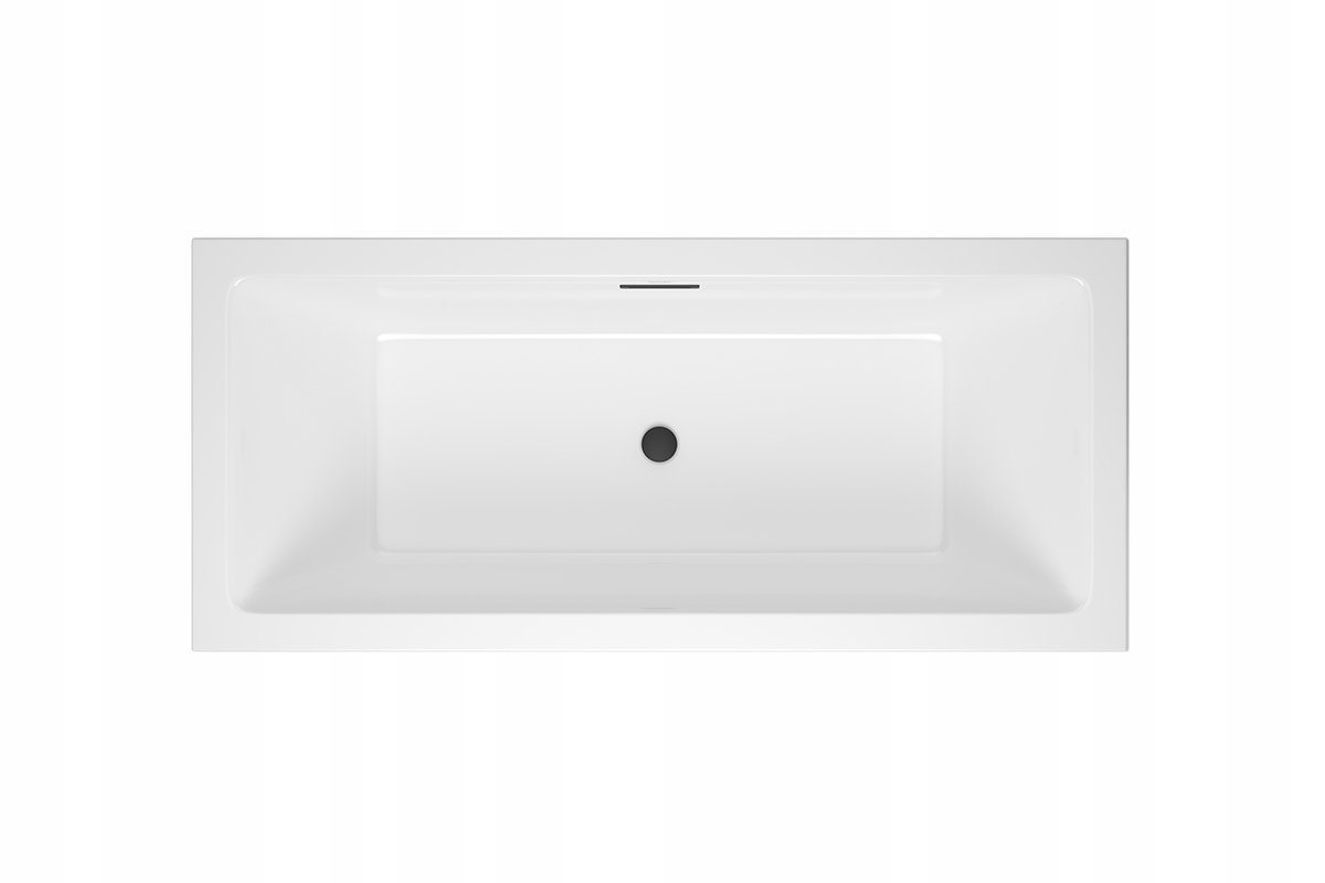 Obdélníková vana Lamia Heaven slim 180x80 černá
