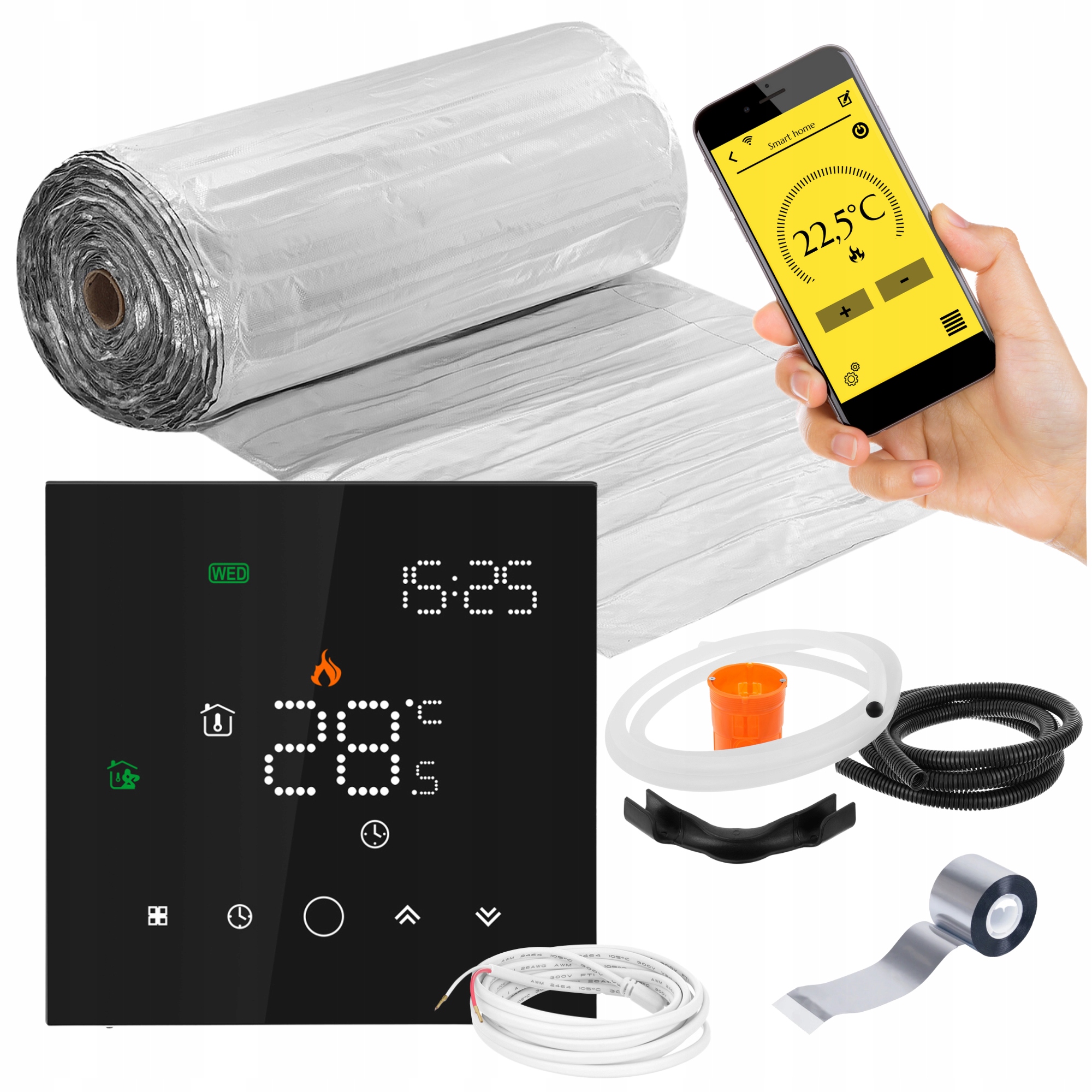 Sada Vykurovacích Podložiek Mission Air pod panely MAL-160W/m² 9m² WIFi