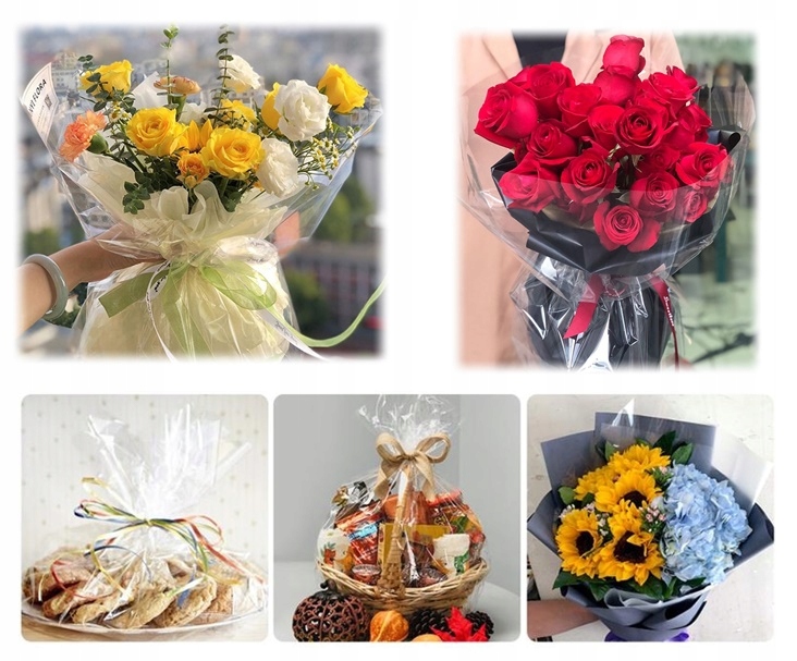 FOLIA DO PAKOWANIA CELOFAN ARKUSZE 30x30cm 100szt Szerokość produktu 30 cm