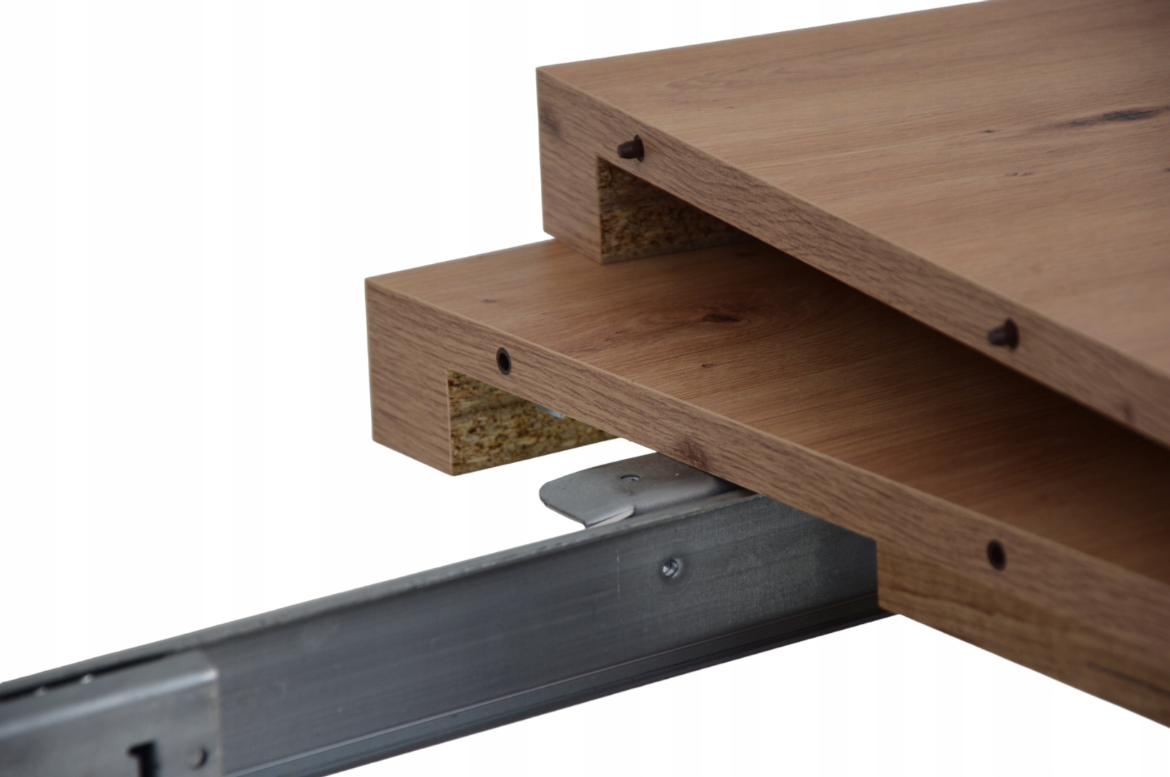 LOFTOWY ELEGANCKI STÓŁ ROZKŁADANY 100/100/200 Kolor korpusu stołu czarny