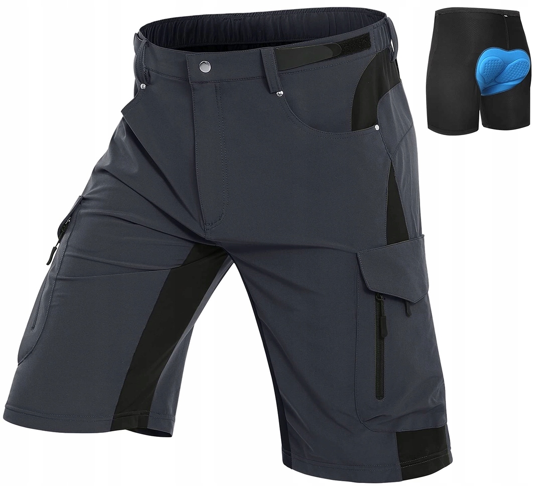Kraťasy Na Kolo Mtb Enduro 1.0 Shorts Granite Barva Šedá S